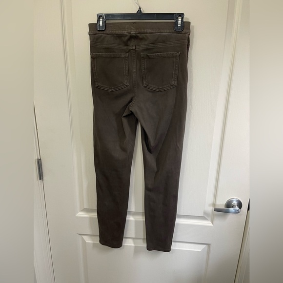 Spanx Women's Petite Ankle Leggings Gray/ Taupe Pull-On Stretch Size Small - Picture 2 of 10